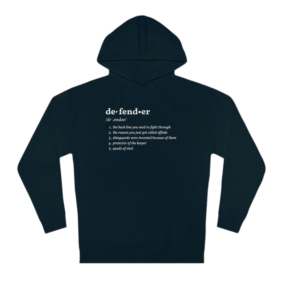 Defender Definition Adult Hooded Sweatshirt