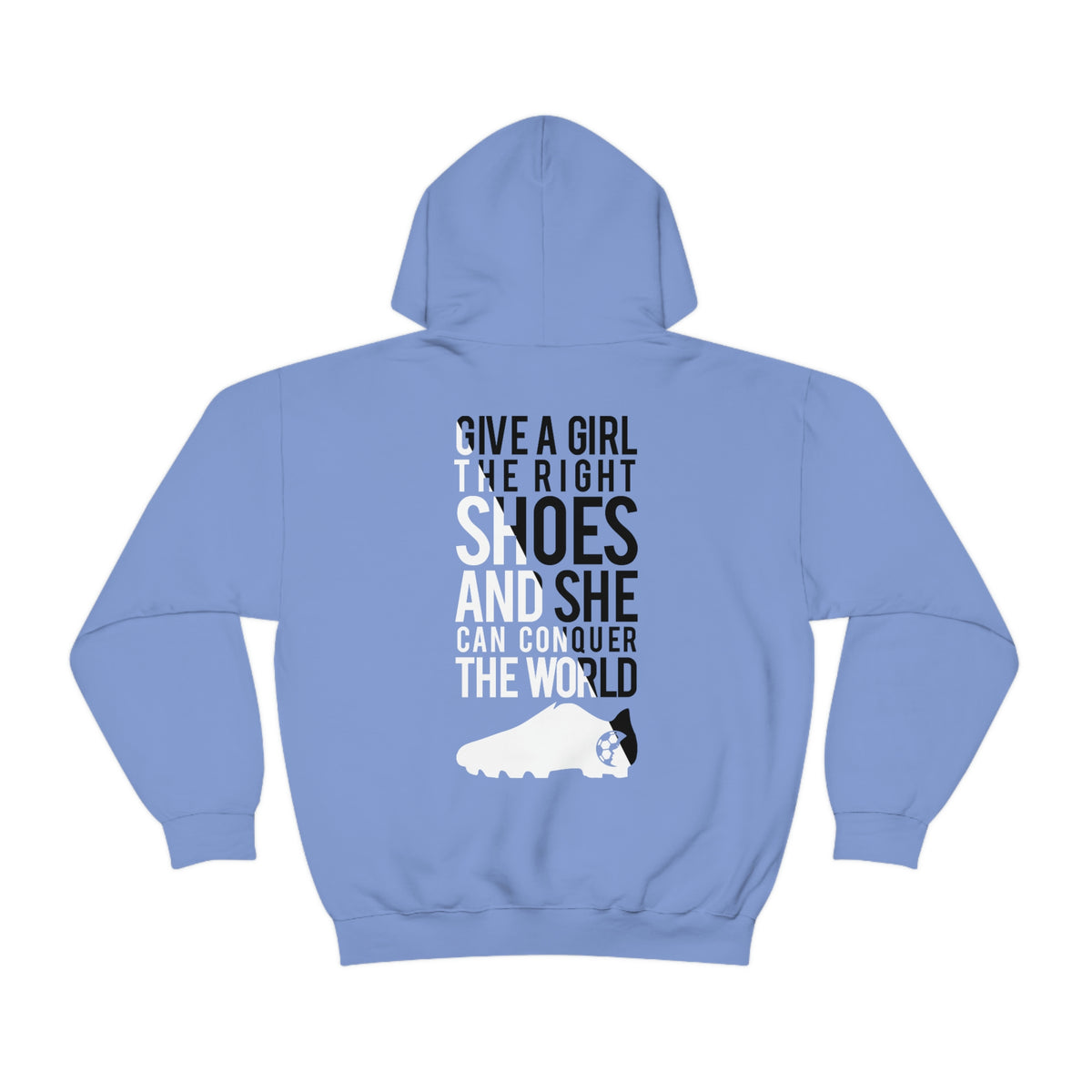 Give A Girl The Right Shoes Adult Hooded Sweatshirt