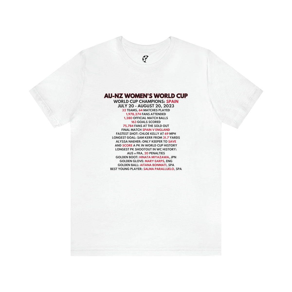World Cup Records Adult T-Shirt