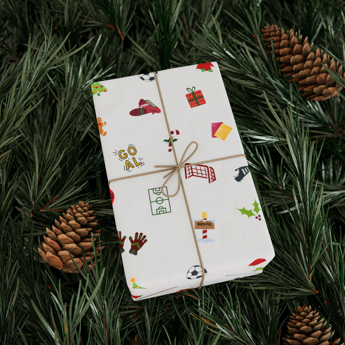 Soccer Holiday Wrapping Paper