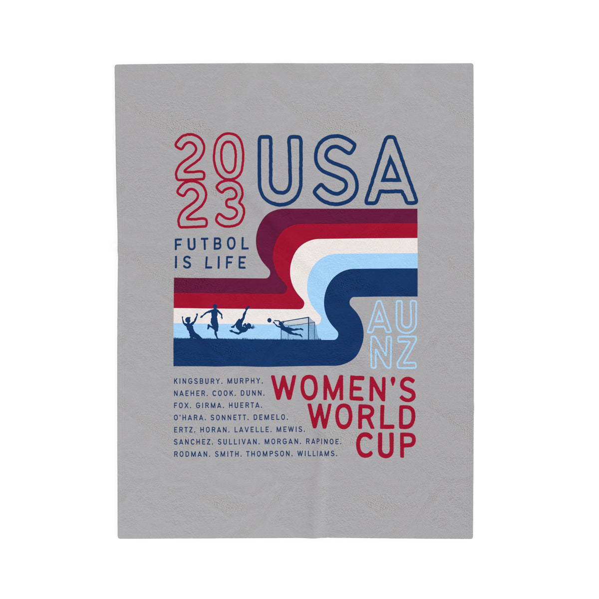 USA World Cup Roster Blanket