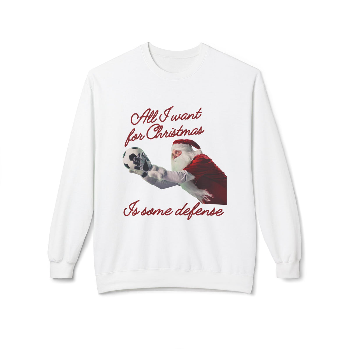 Santa Goal Keeper Crewneck Sweatshirt