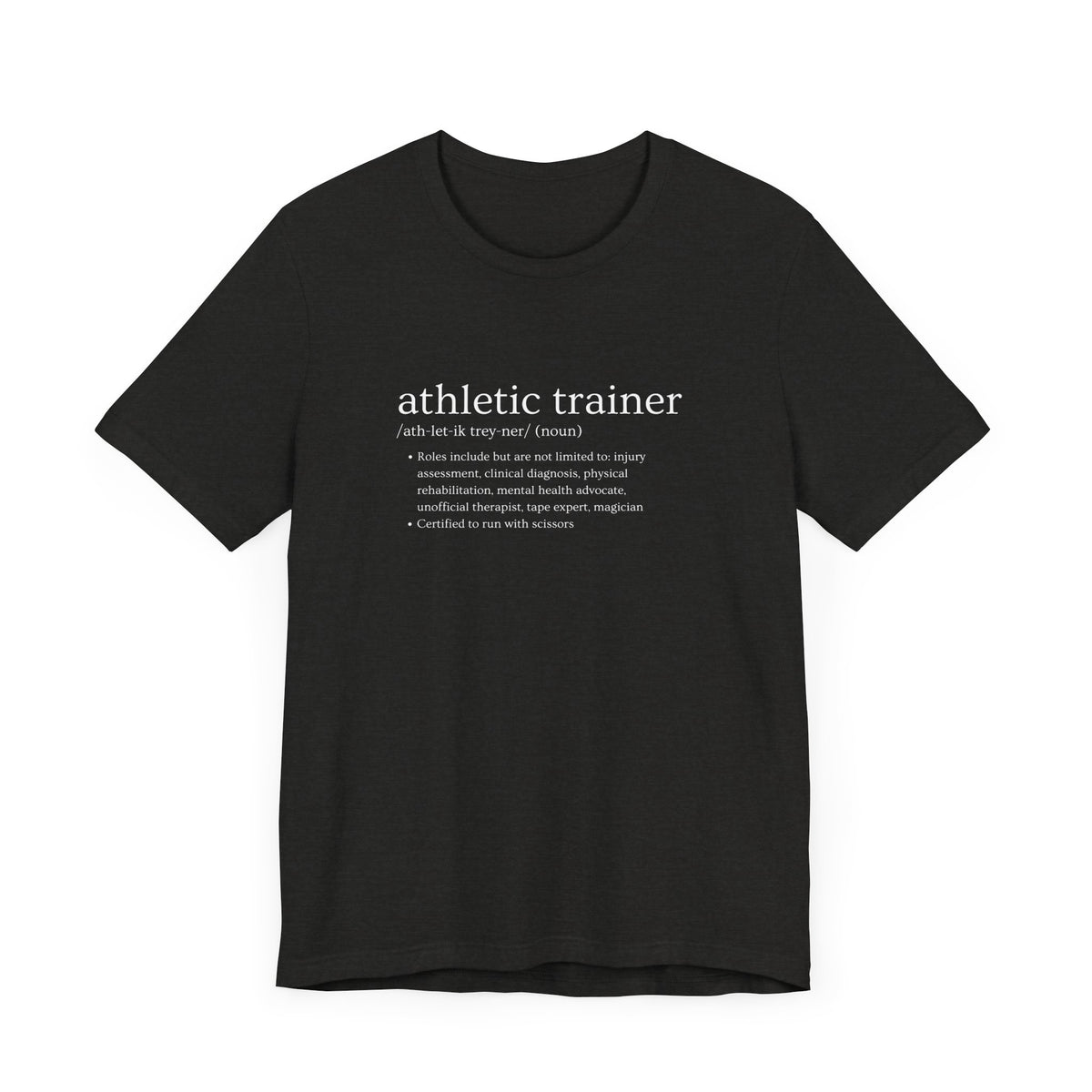 Athletic Trainer Definition Adult T-Shirt