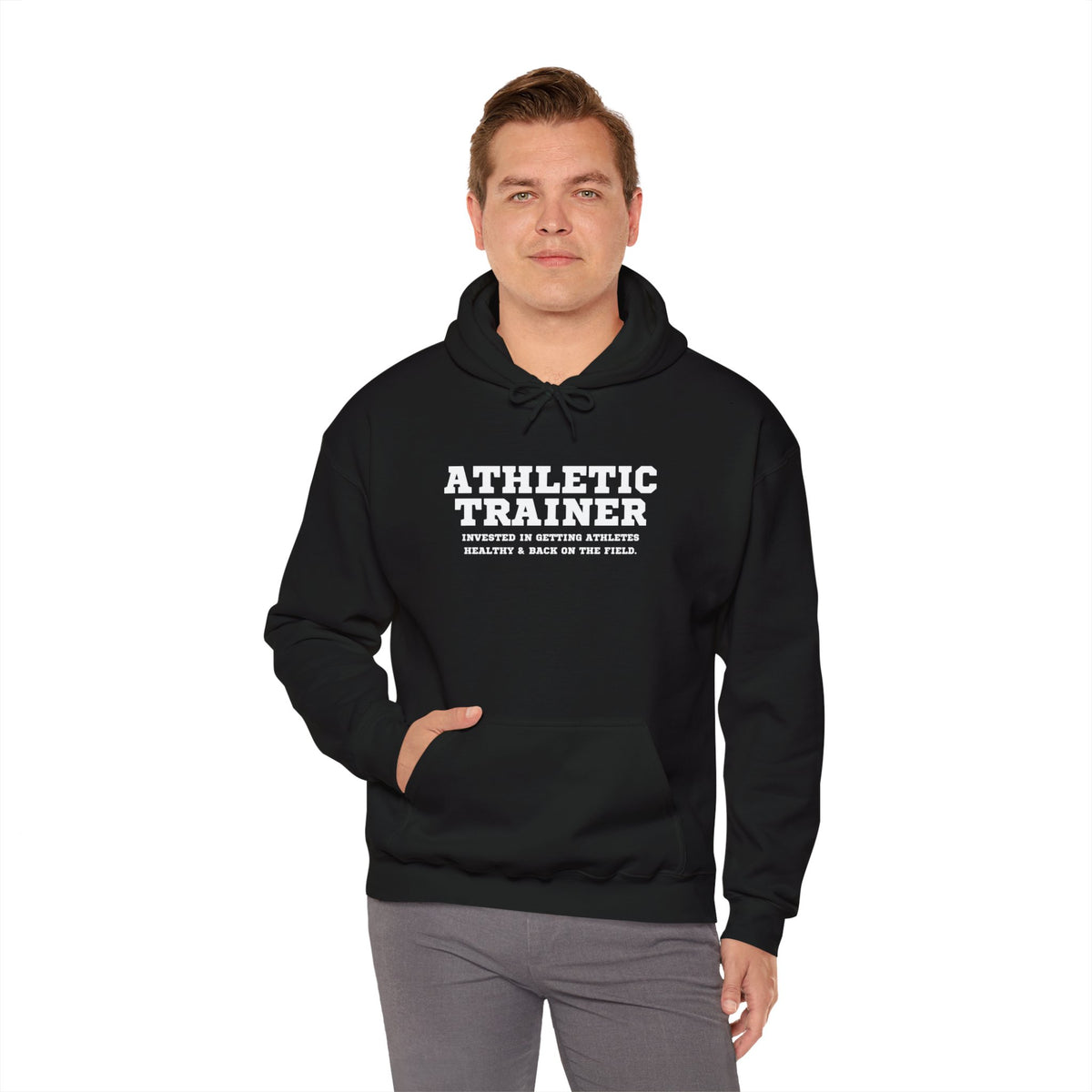 Athletic Trainer Mantra Adult Hooded Sweatshirt