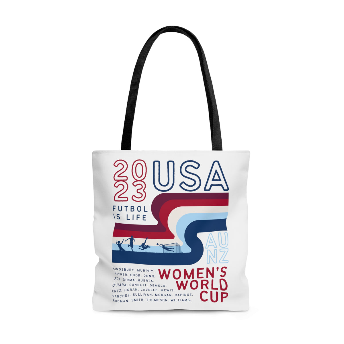 USA World Cup Roster Large Tote Bag