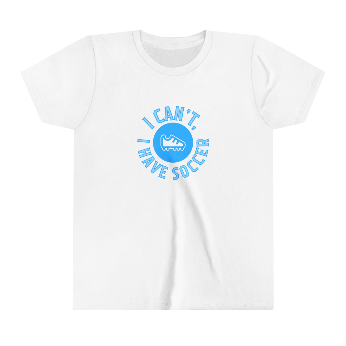 I Can't I Have Soccer Logo Youth T-Shirt