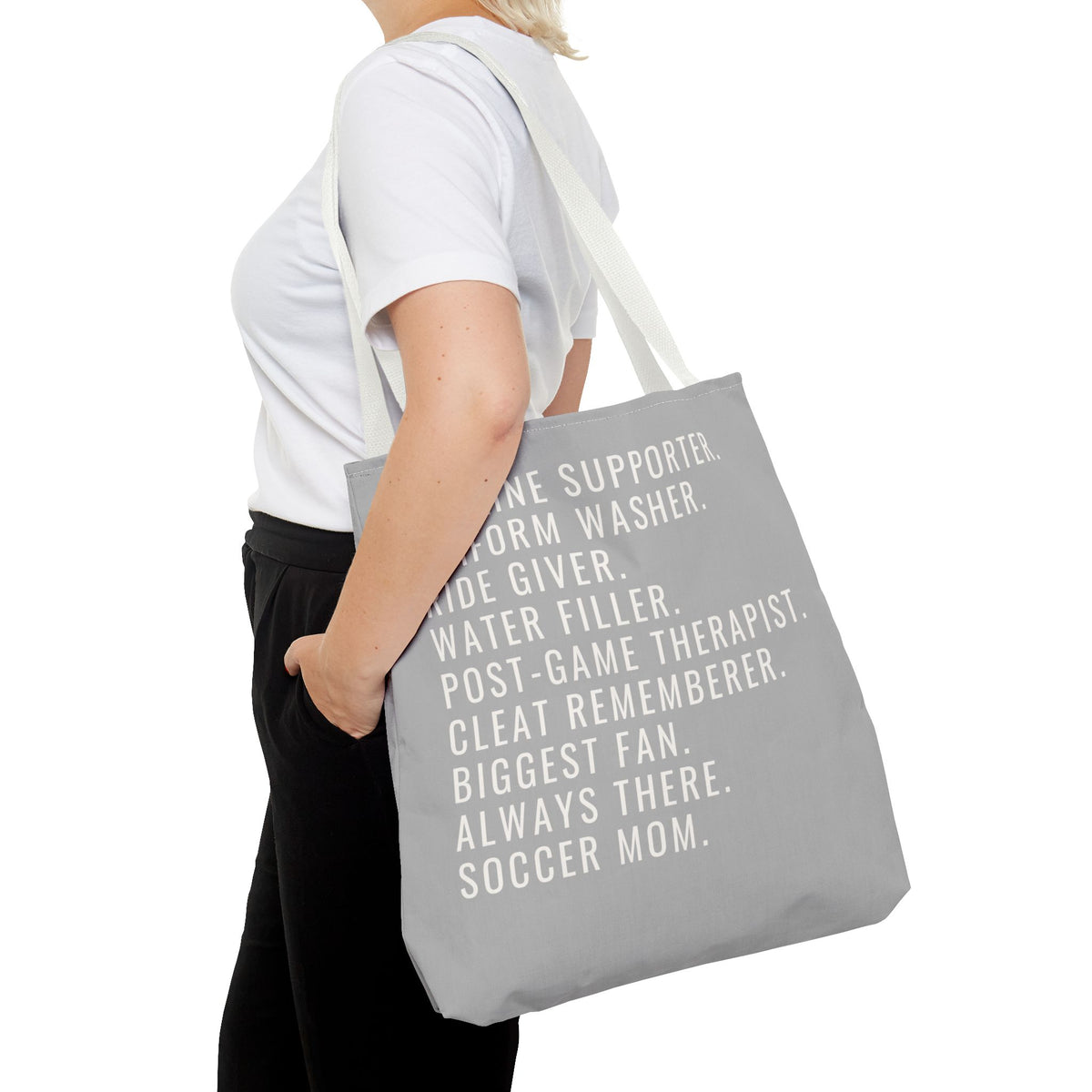 Biggest Fan, Always There, Soccer Mom Tote Bag