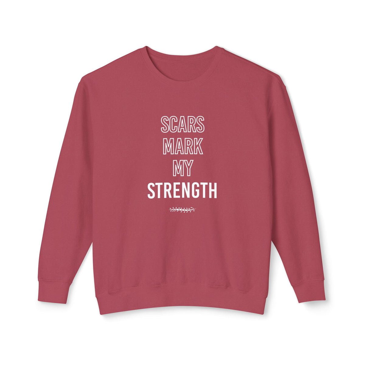 Scars Mark My Strength Adult Crewneck Sweatshirt