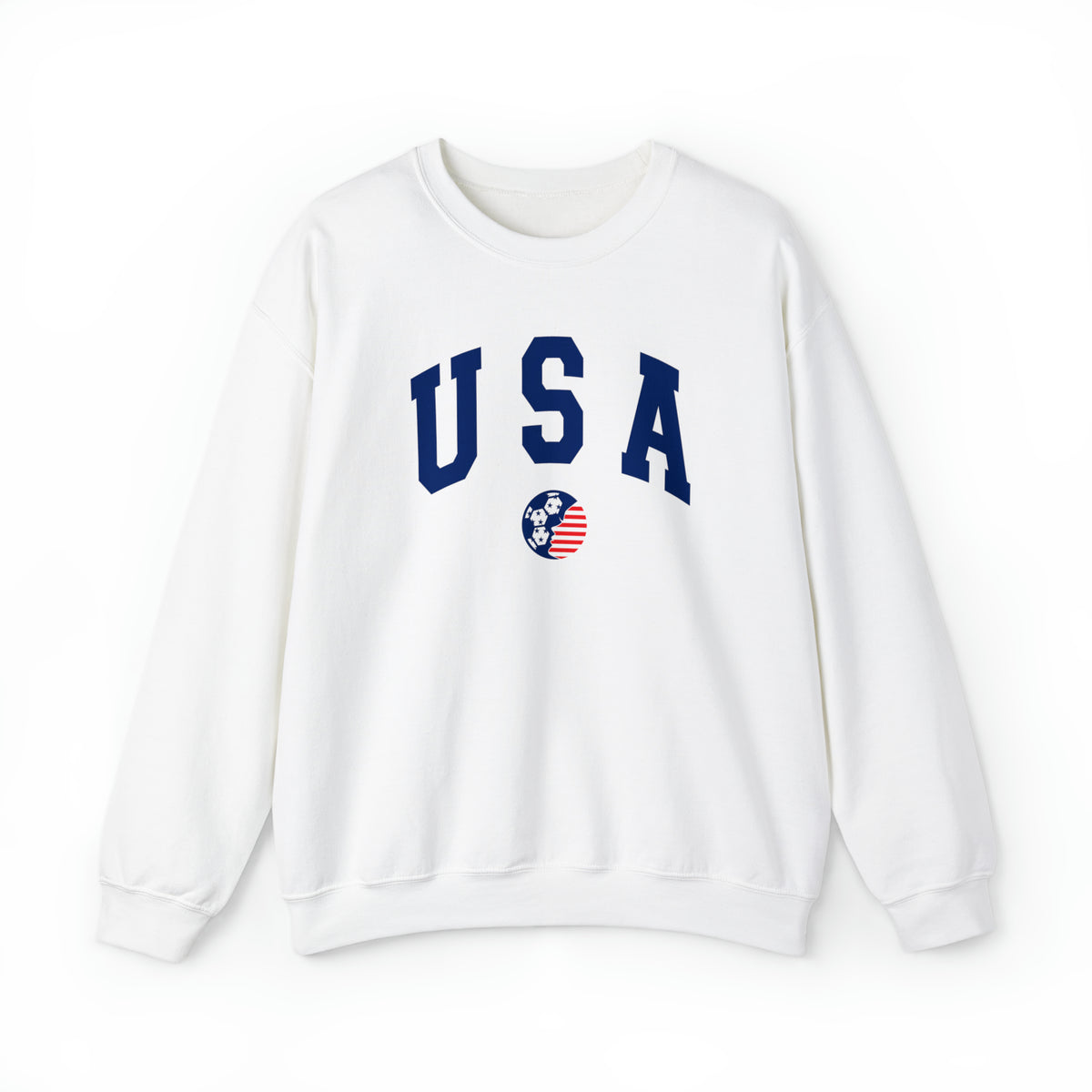 USA Support Women's Soccer Adult Crewneck Sweatshirt