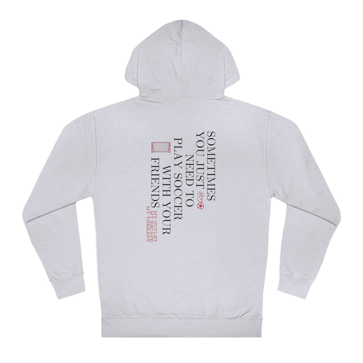 Soccer With Friends Adult Hooded Sweatshirt