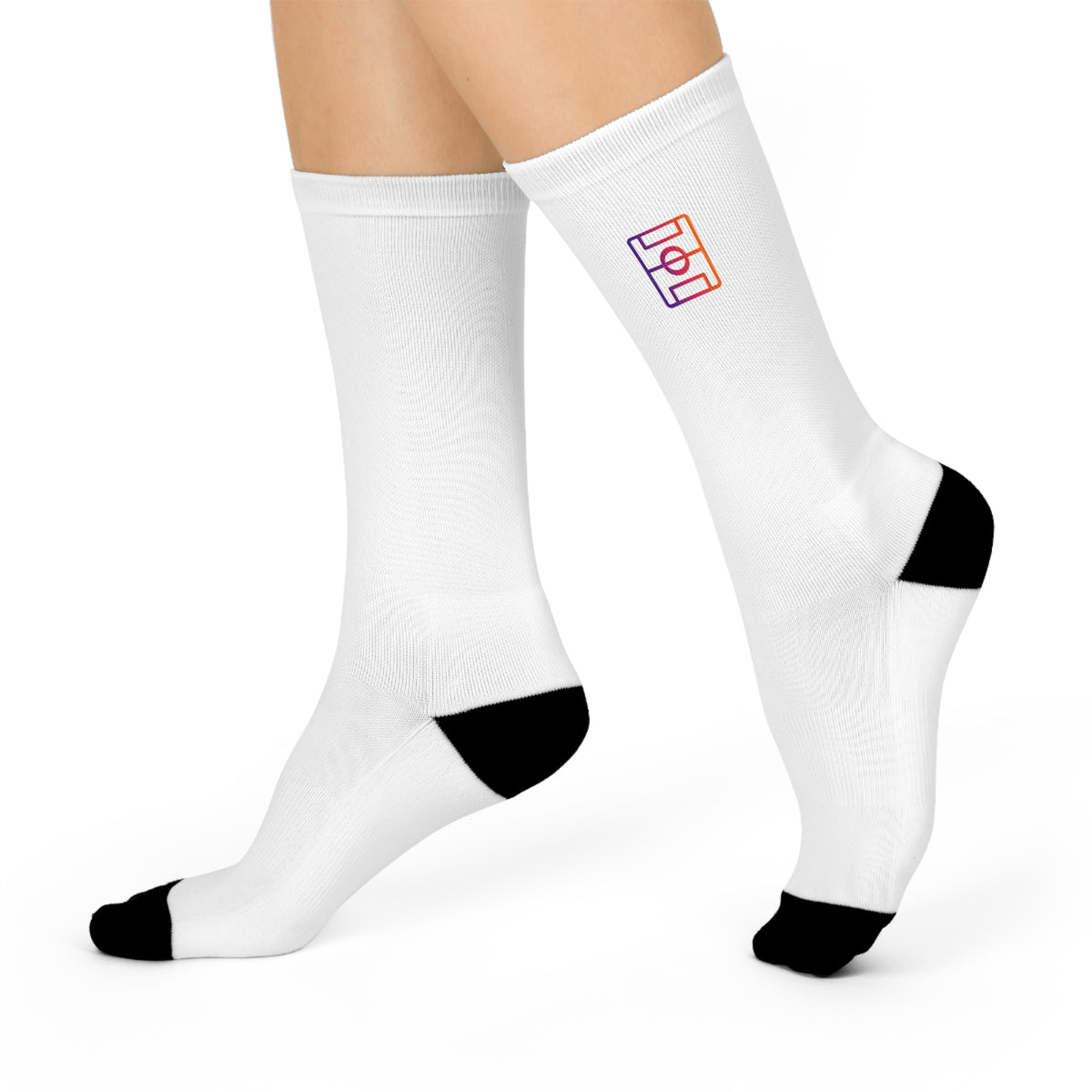 Soccer Icon Cushioned Crew Socks