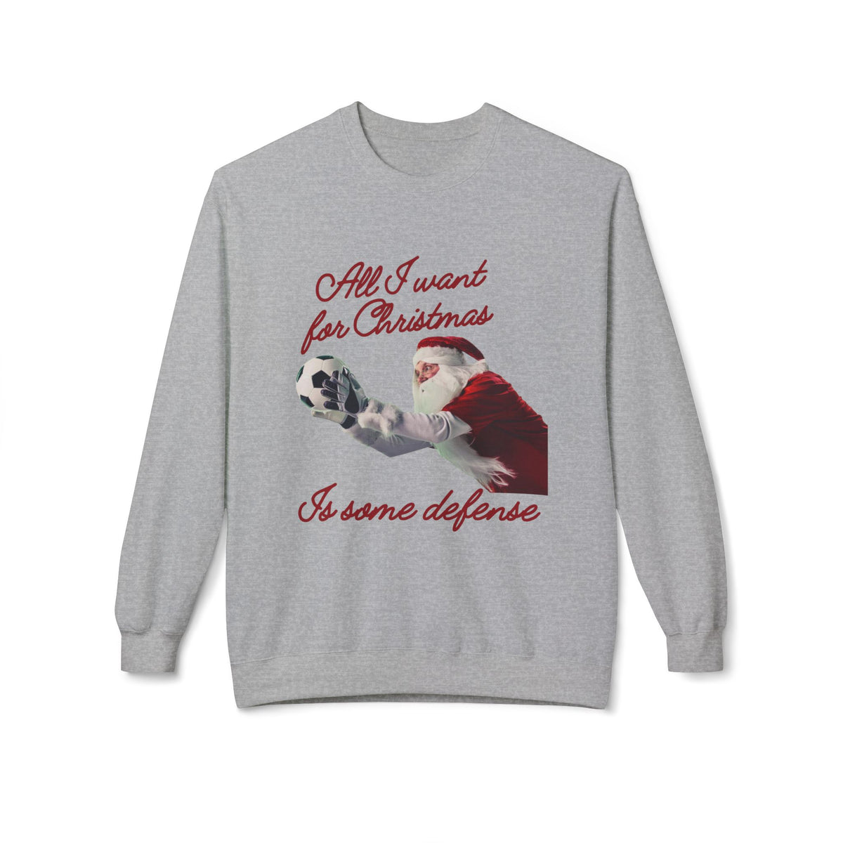 Santa Goal Keeper Crewneck Sweatshirt