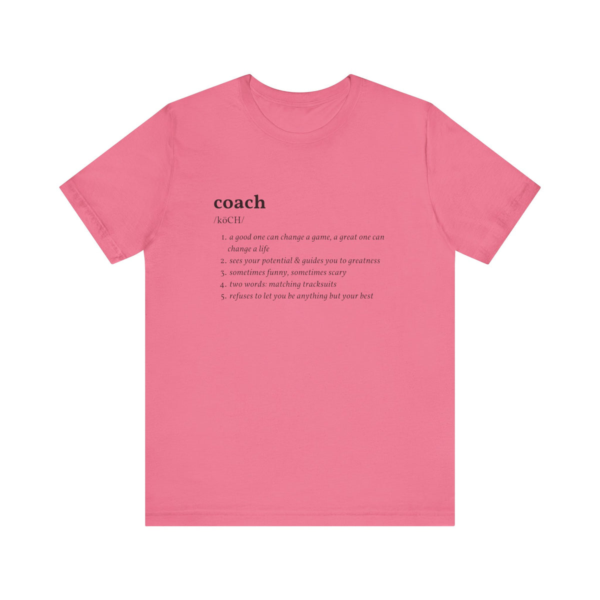 Coach Definition Adult T-Shirt