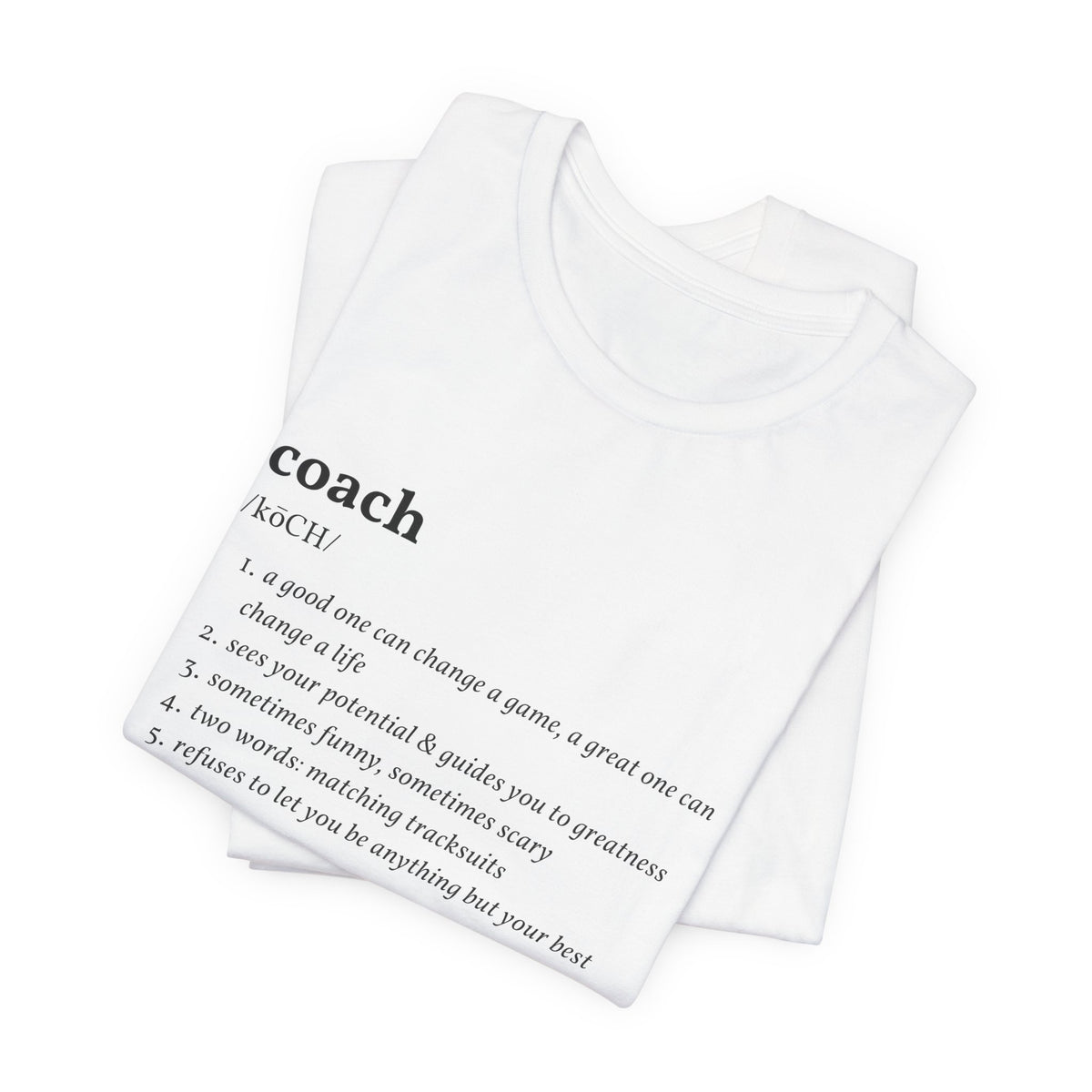 Coach Definition Adult T-Shirt