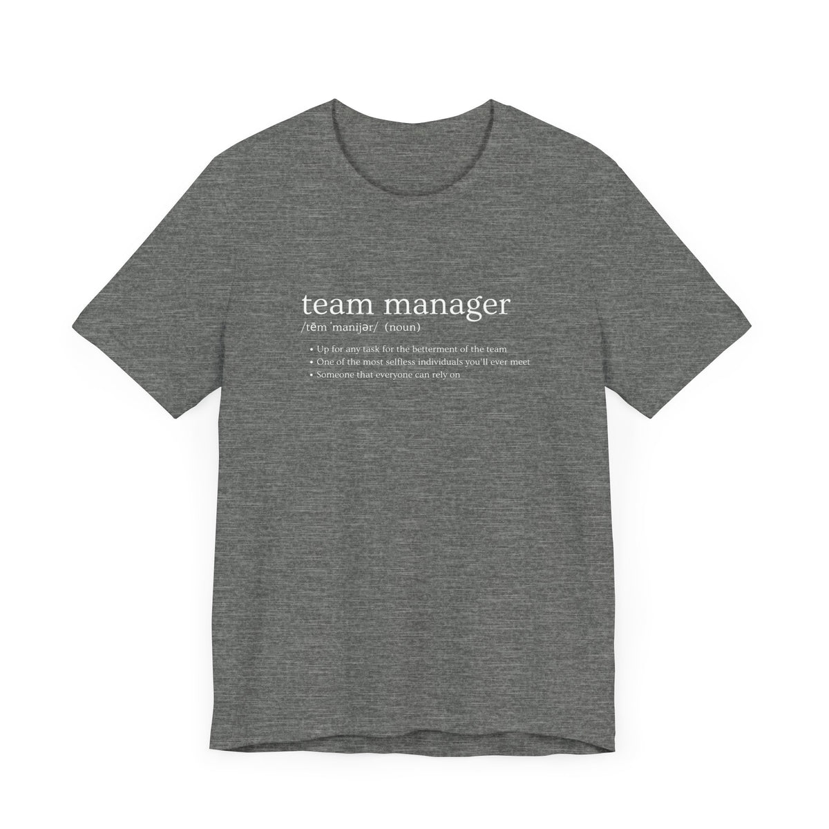 Team Manager Definition Adult T-Shirt