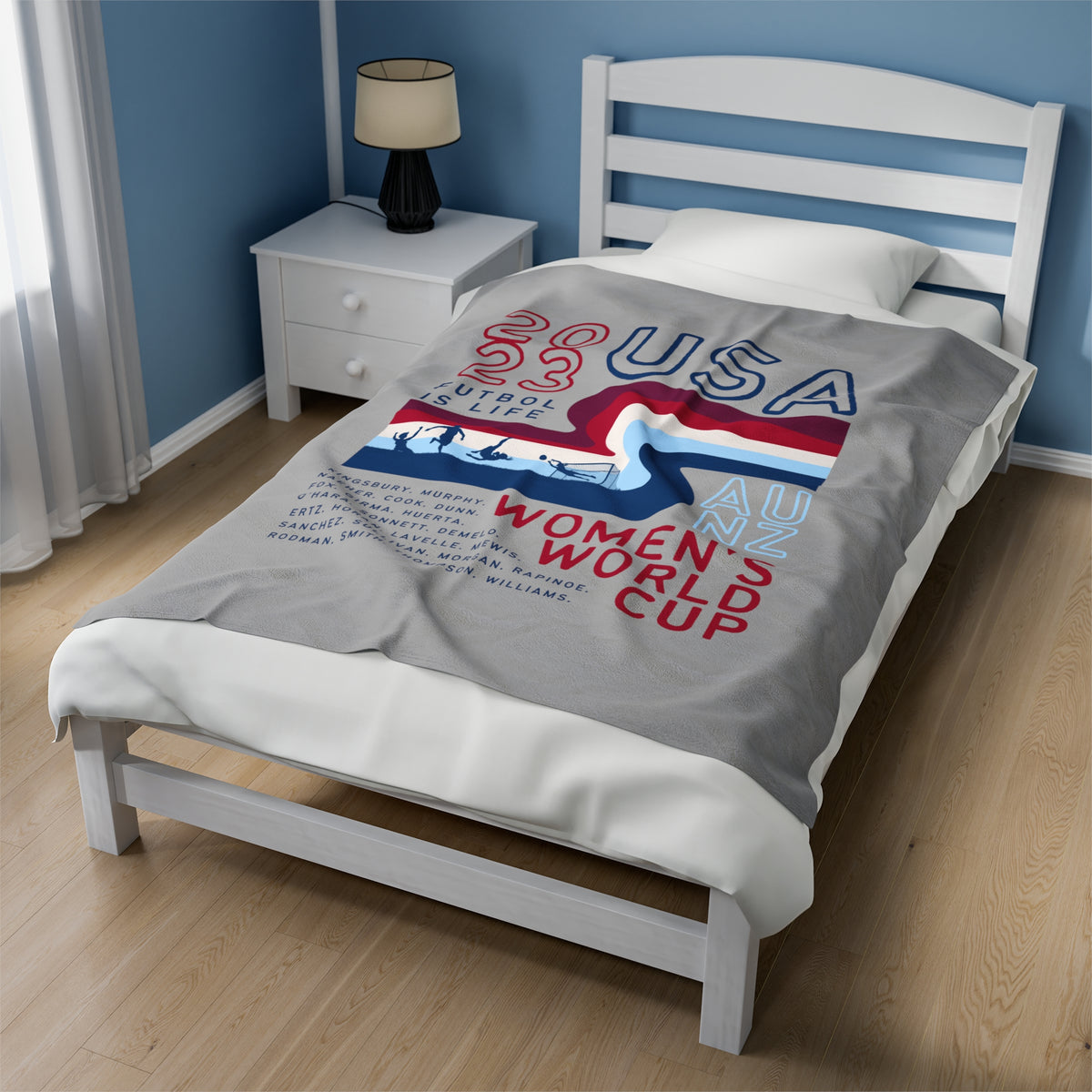 USA World Cup Roster Blanket