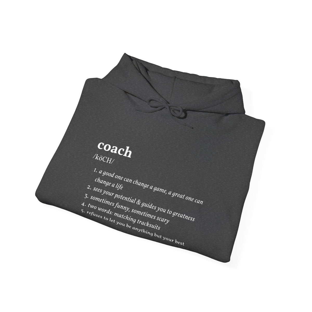 Coach Definition Adult Hooded Sweatshirt