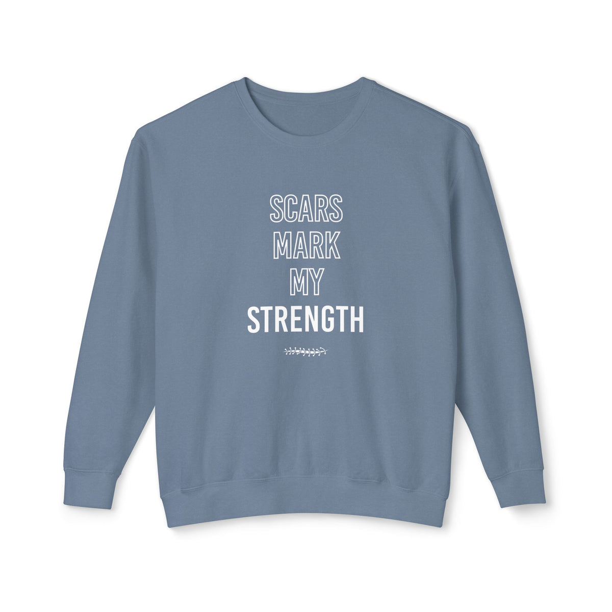 Scars Mark My Strength Adult Crewneck Sweatshirt