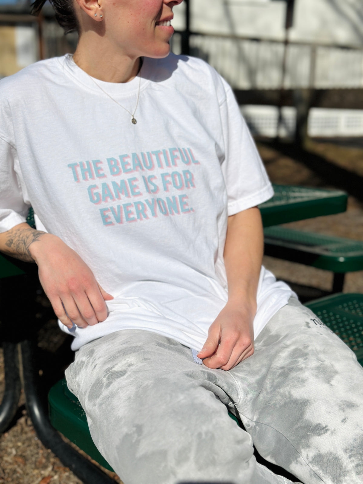 The Beautiful Game Is For Everyone PRIDE Adult T-Shirt