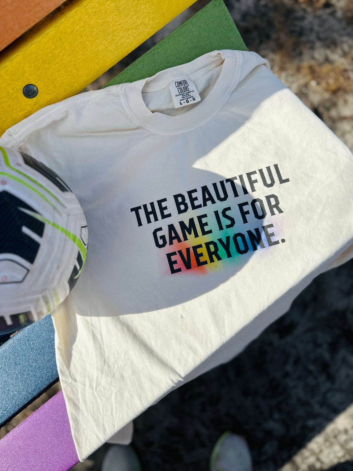 The Beautiful Game Is For Everyone PRIDE Adult T-Shirt