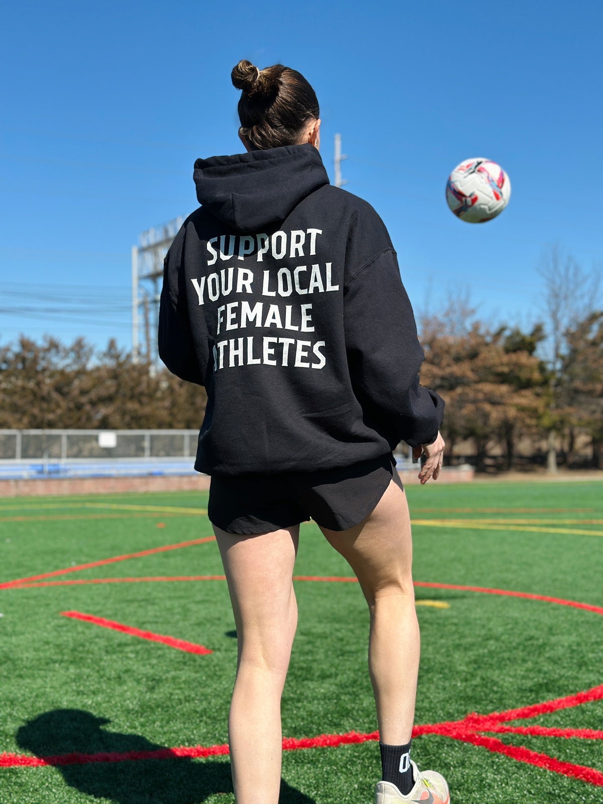 Support Your Local Female Athletes Adult Crewneck Sweatshirt