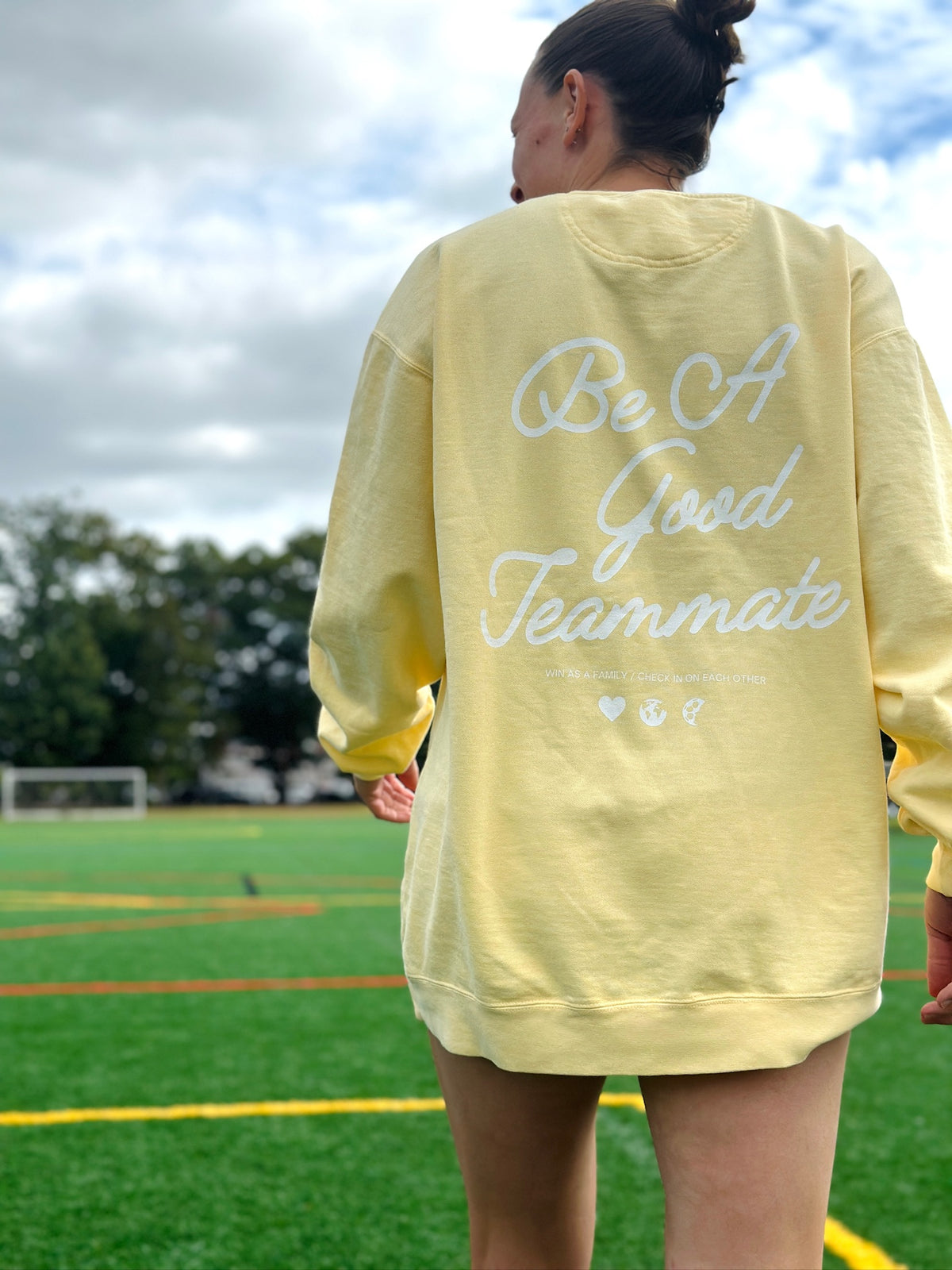 Be A Good Teammate Adult Crewneck Sweatshirt