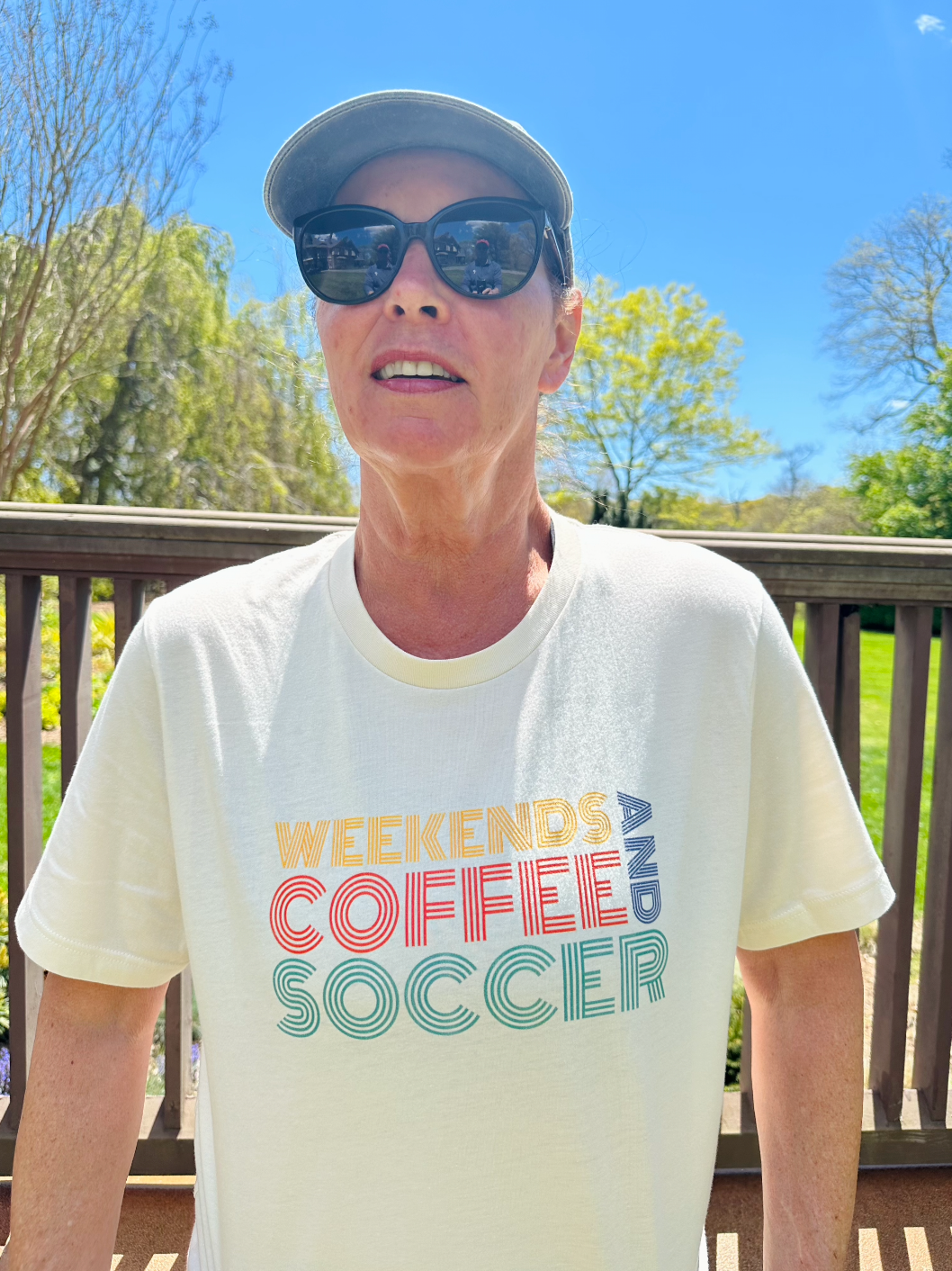 Weekends Coffee and Soccer Adult T-Shirt