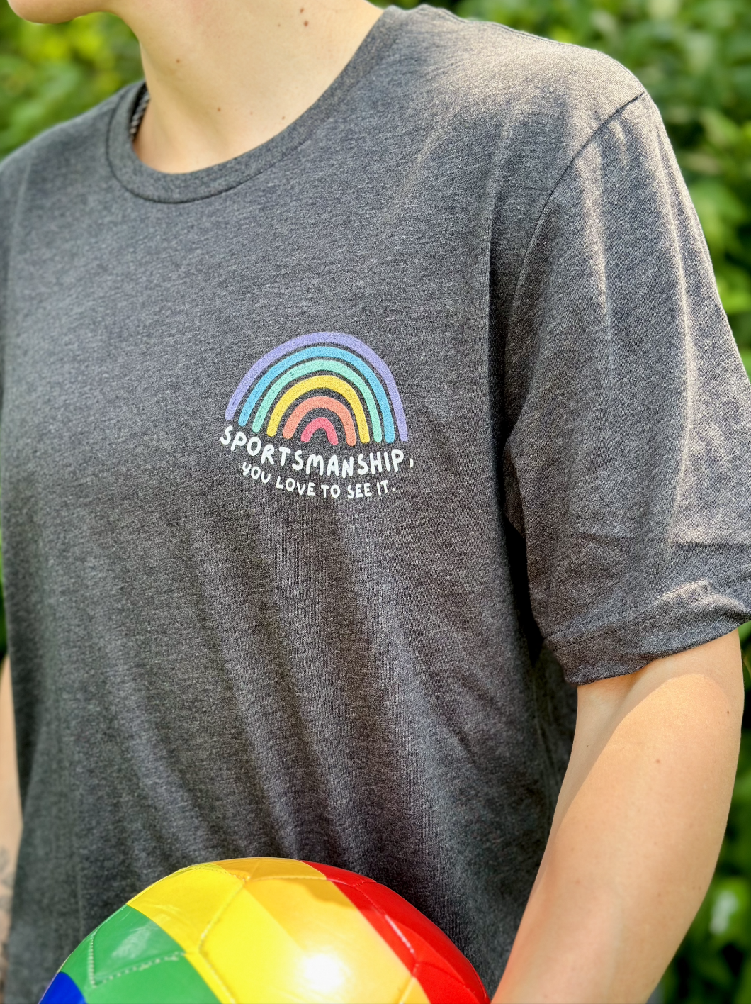 Sportsmanship Rainbow Pride Adult T-Shirt