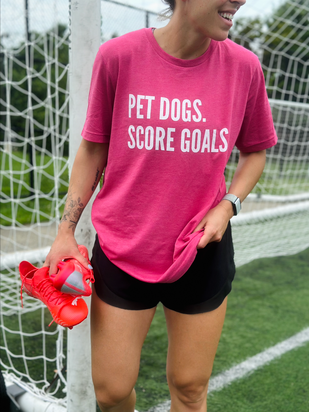 Pet Dogs, Score Goals Adult T-Shirt