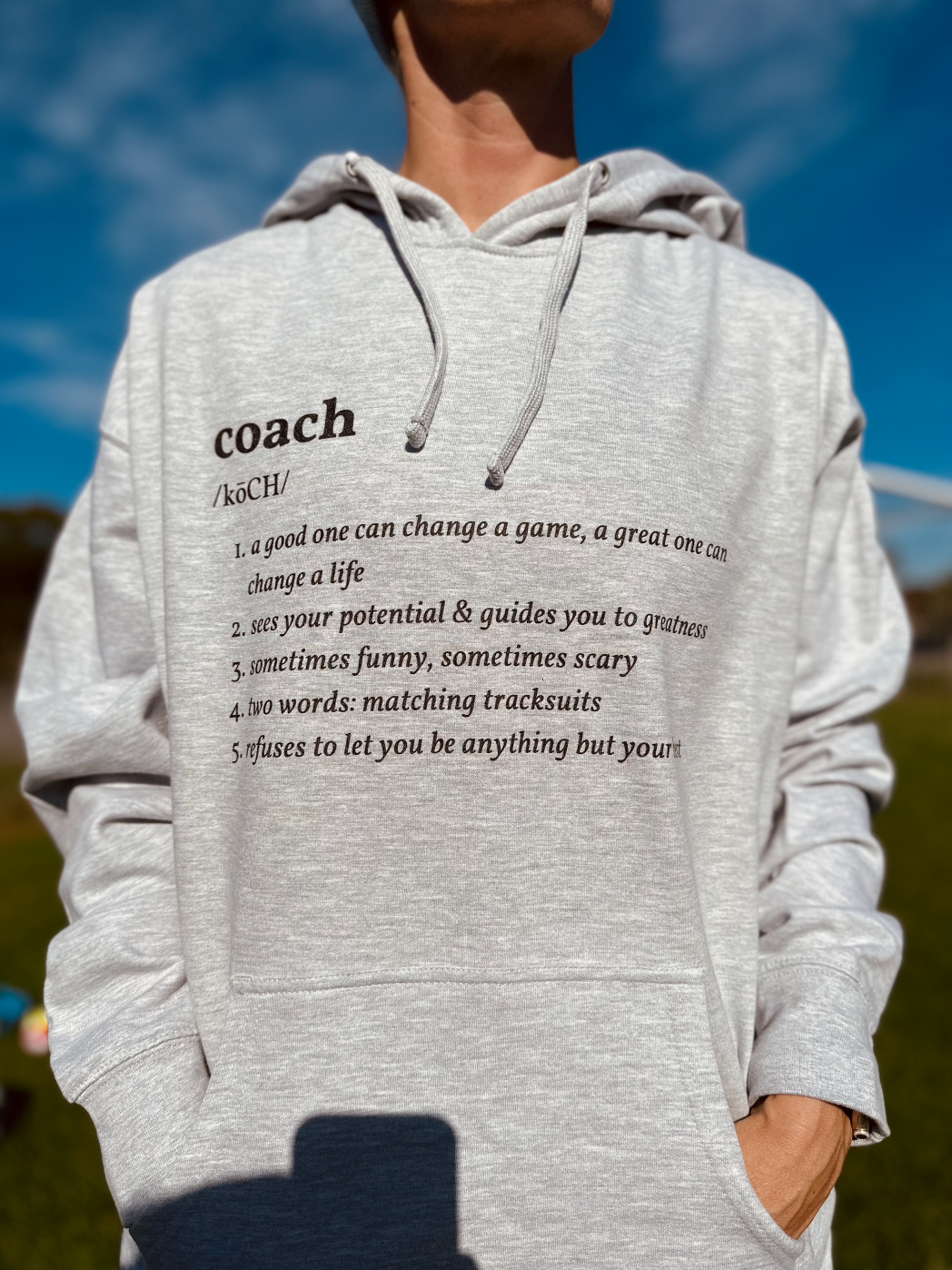 Coach Definition Adult Hooded Sweatshirt