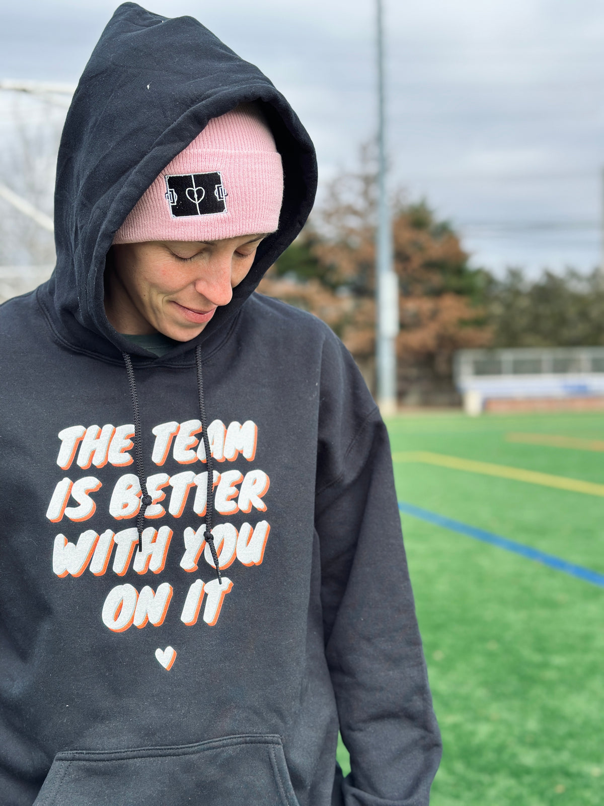 The Team Is Better With You Adult Hooded Sweatshirt