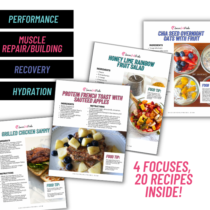 Female Athlete Nutrition eGuide For Performance, Building Muscle, Recovery and Hydration