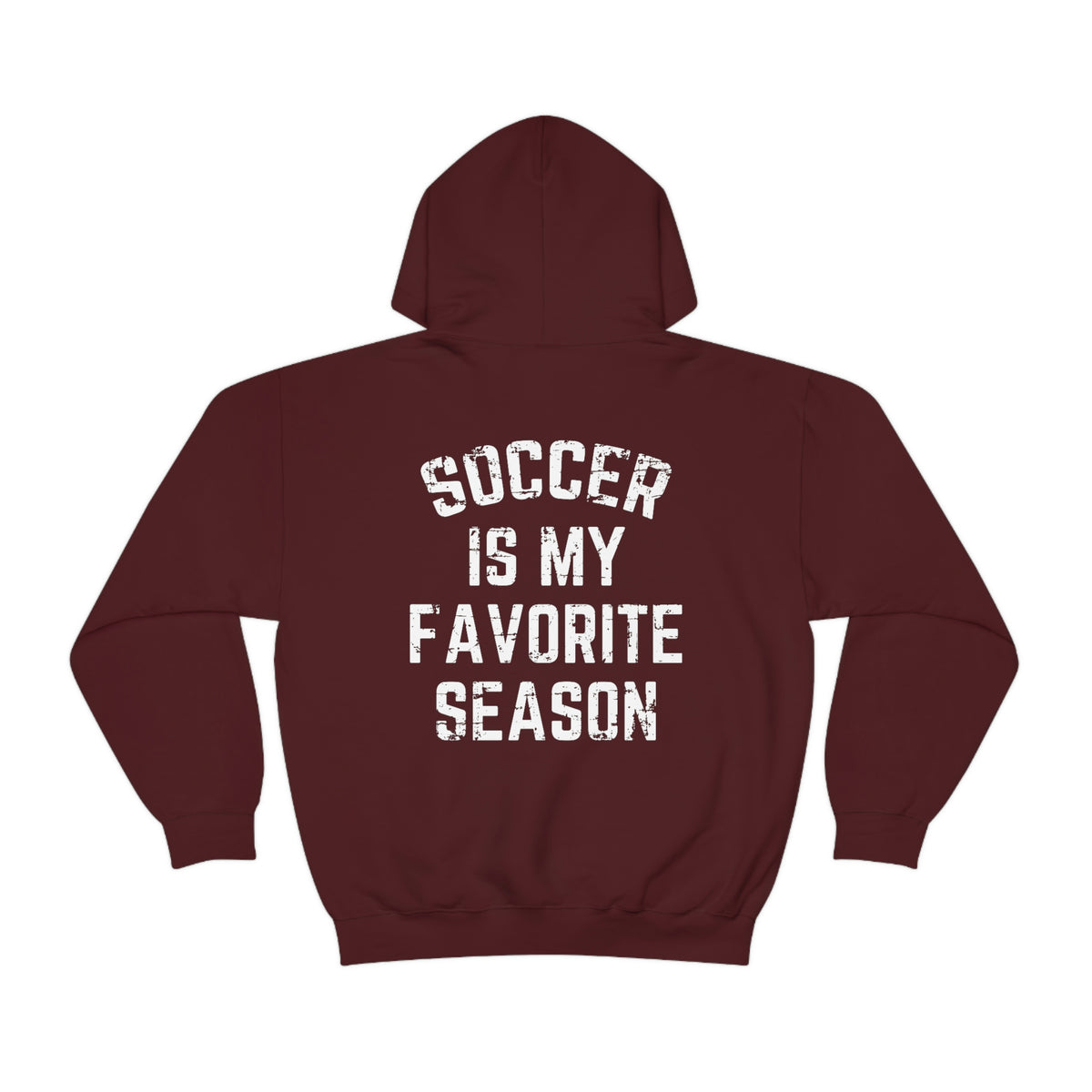 Soccer Is My Favorite Season Adult Hooded Sweatshirt