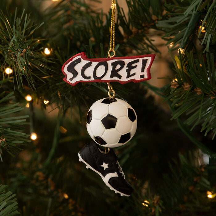 SCORE Soccer Cleat Ornament