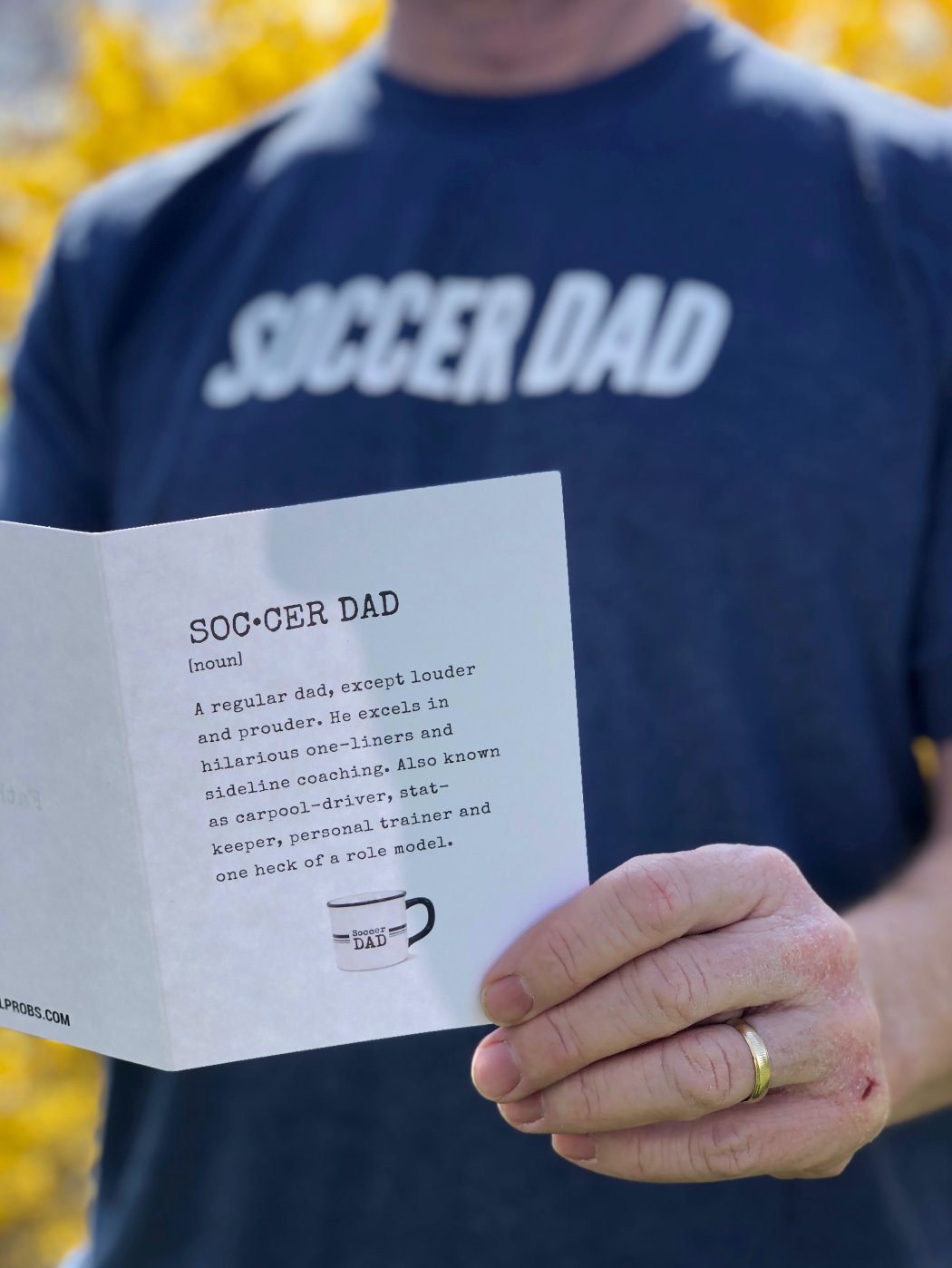 Soccer Dad Definition Father's Day Card - soccergrlprobs
