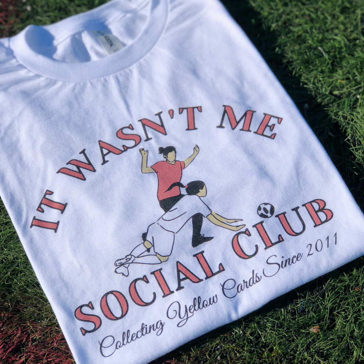 it wasn't me social club collecting yellow cards tshirt by soccergrlprobs