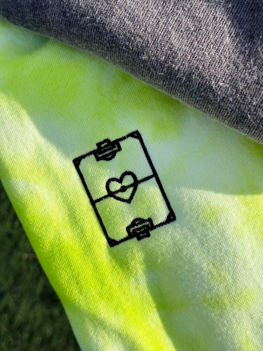 Soccer Love Embroidered Field Ice-Dye Hooded Sweatshirt