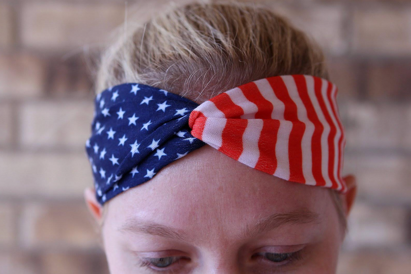 American Flag Twist Headband - soccergrlprobs