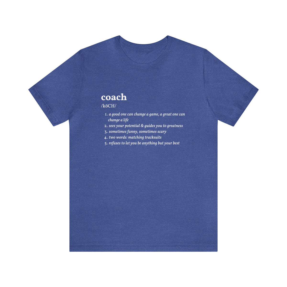 Coach Definition Adult T-Shirt