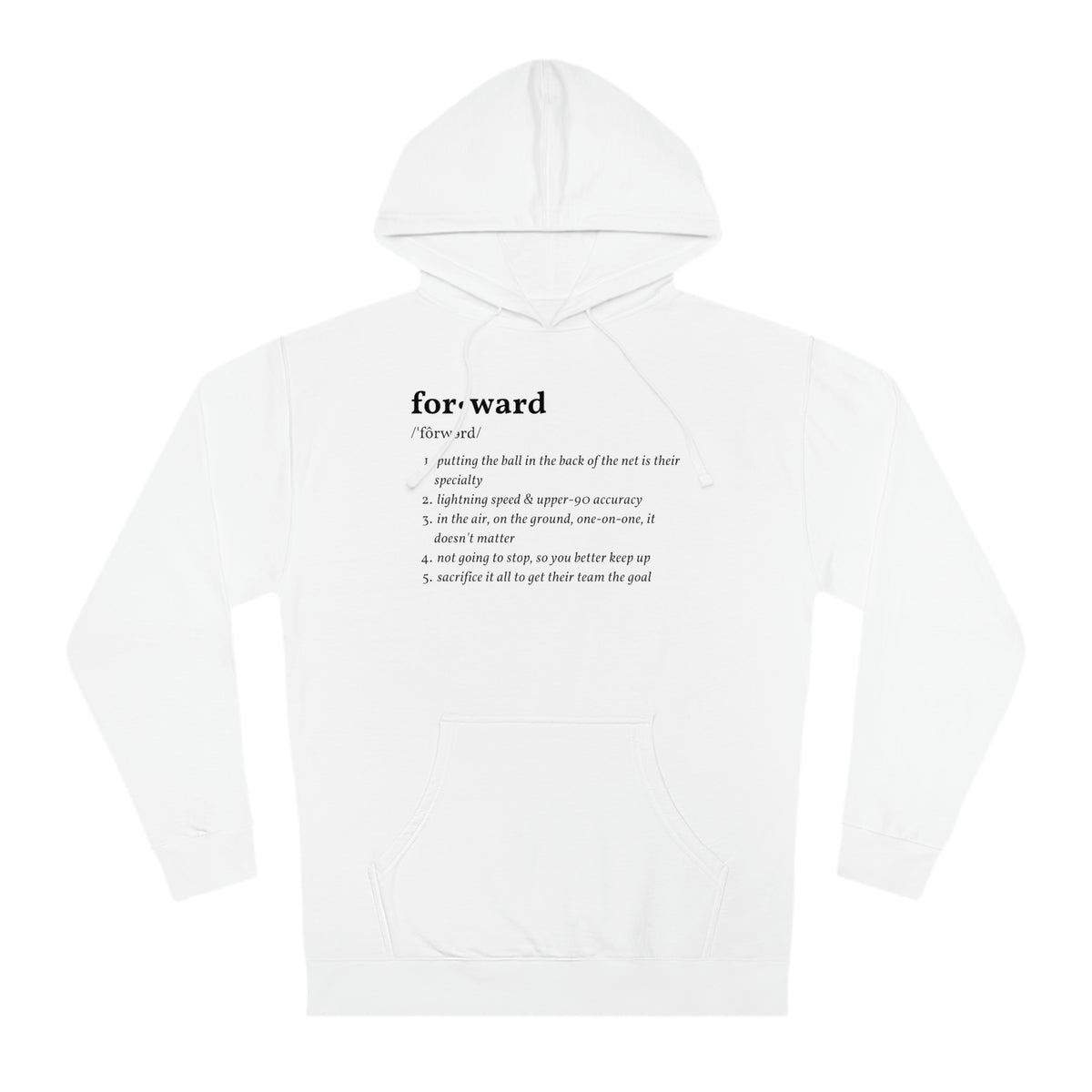 Forward Definition Adult Hooded Sweatshirt